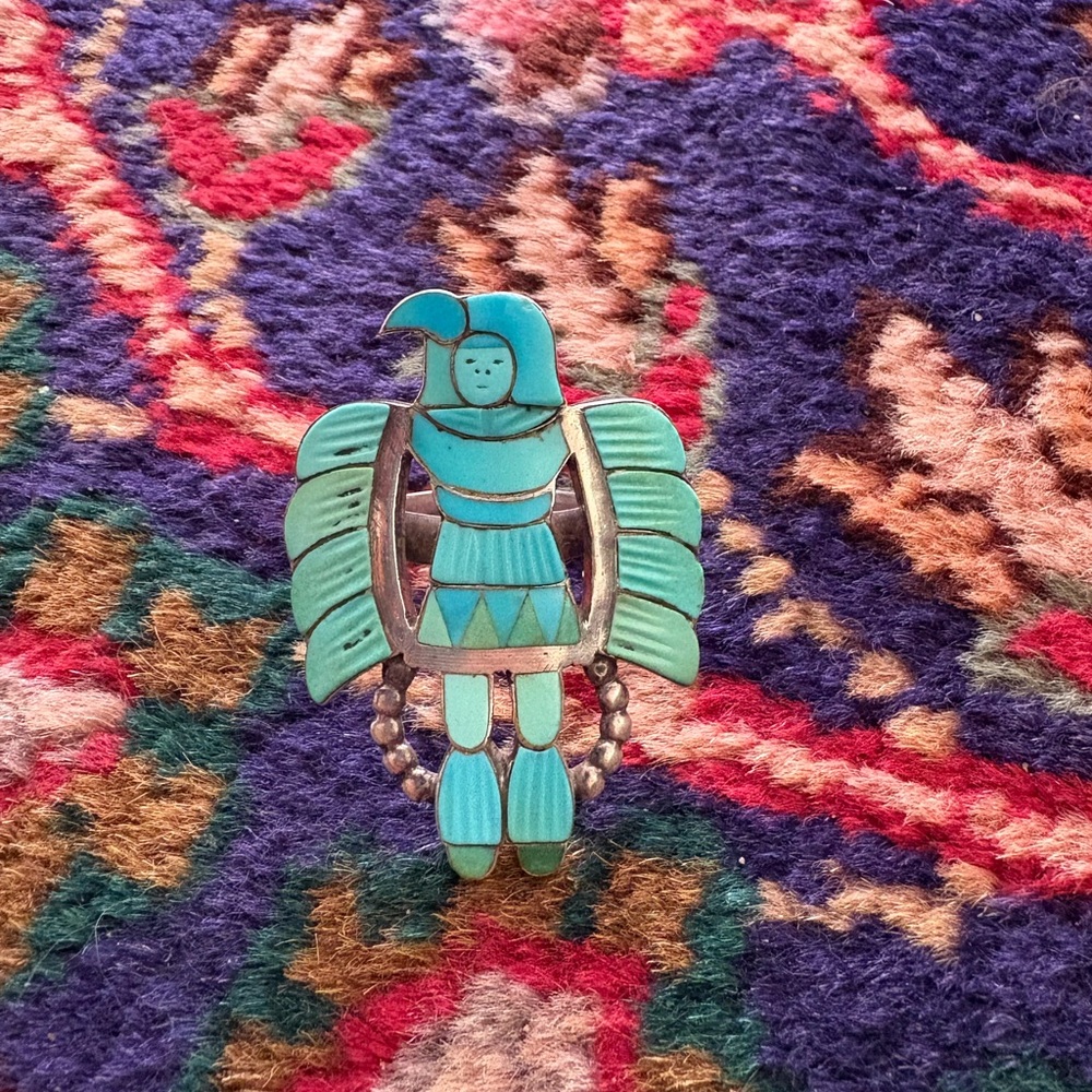Vintage Madeline Beyuka Zuni Ring size 7